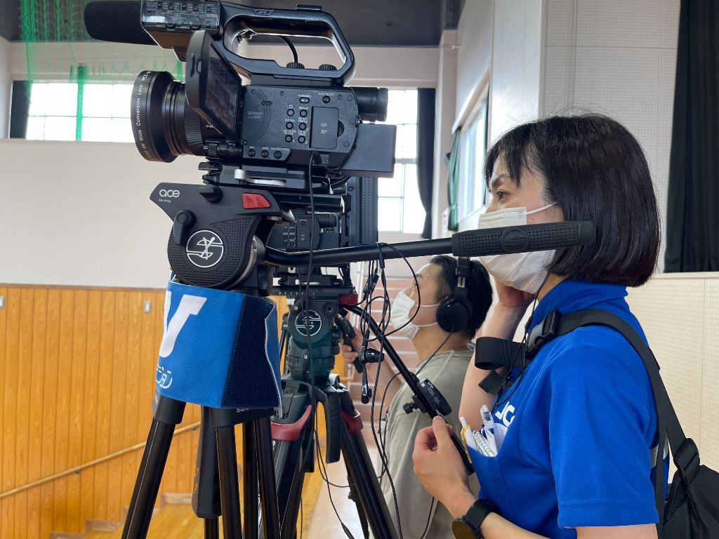 報道事業部門 取材風景